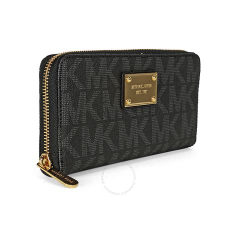 michael kors purse with wallet attached|Michael Kors black zipper wallet.